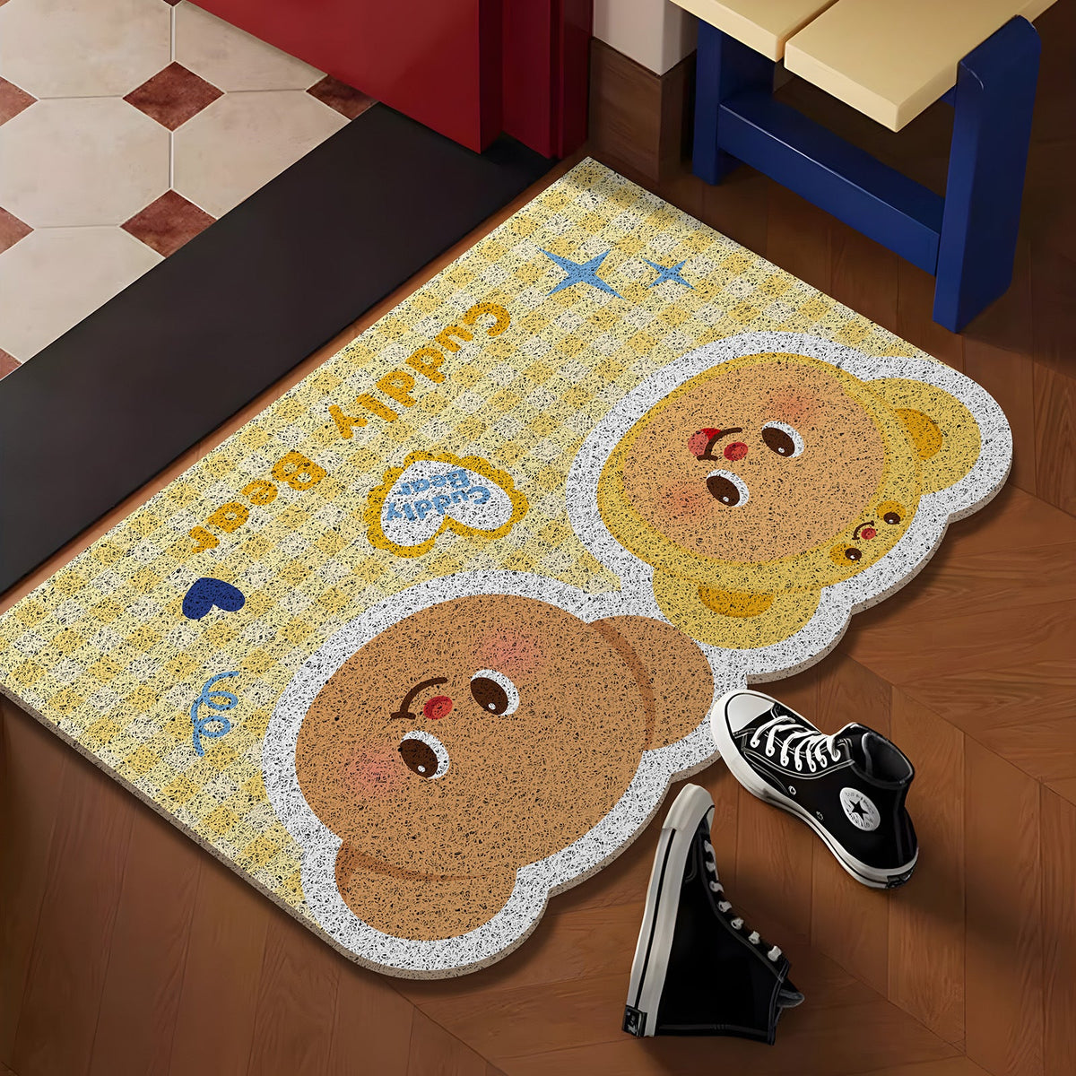 Cuddly Bear-Themed Indoor Area Mat | Thrascher