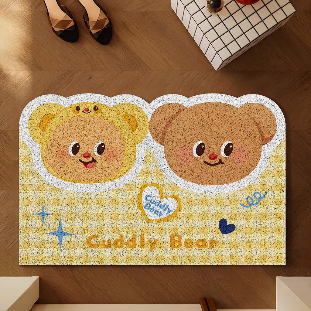 Cuddly Bear-Themed Indoor Area Mat | Thrascher