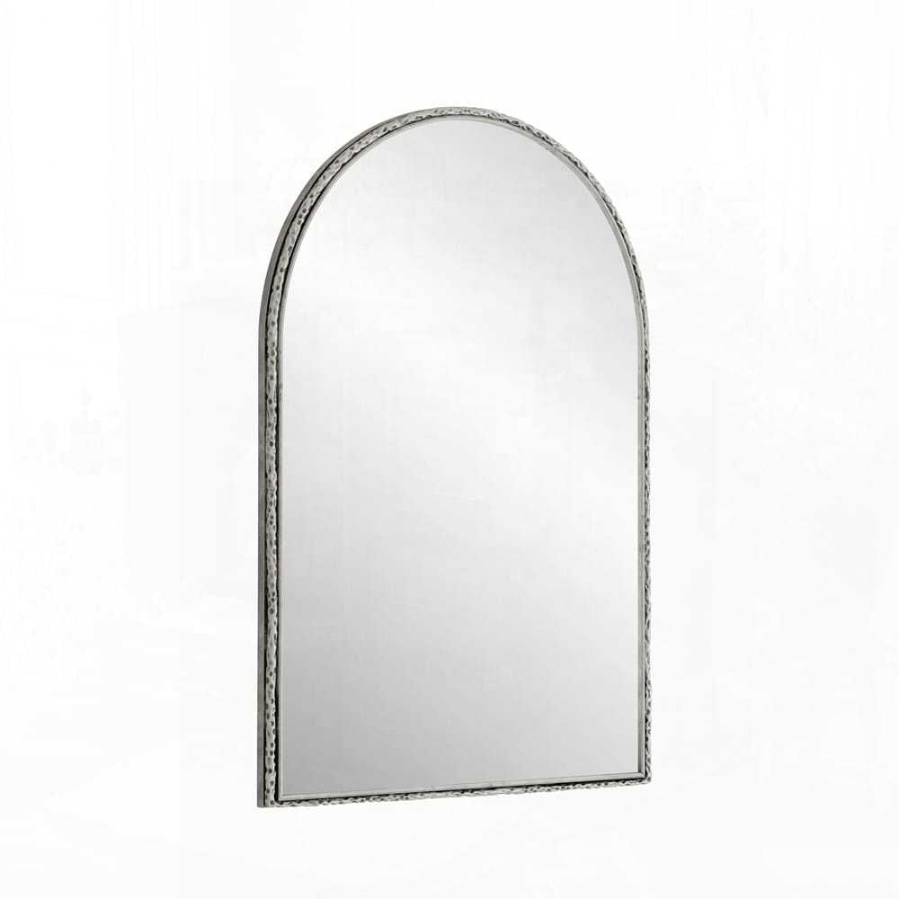 Curved Decorative Wall Mirror with Vintage Frame | Thrascher