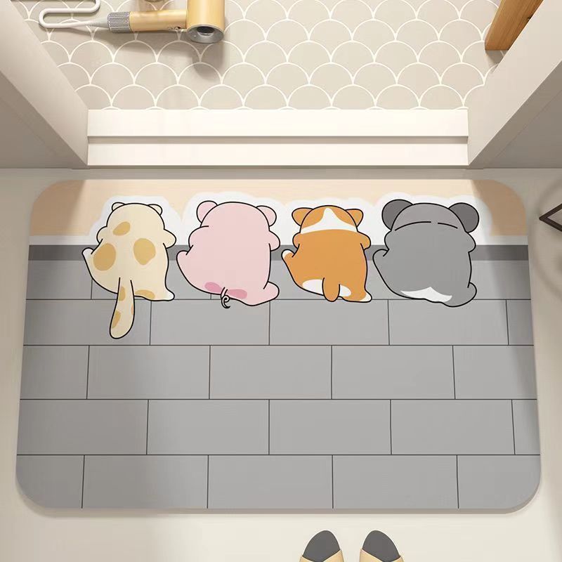 Cute Animal-Themed Floor Mat | Thrascher
