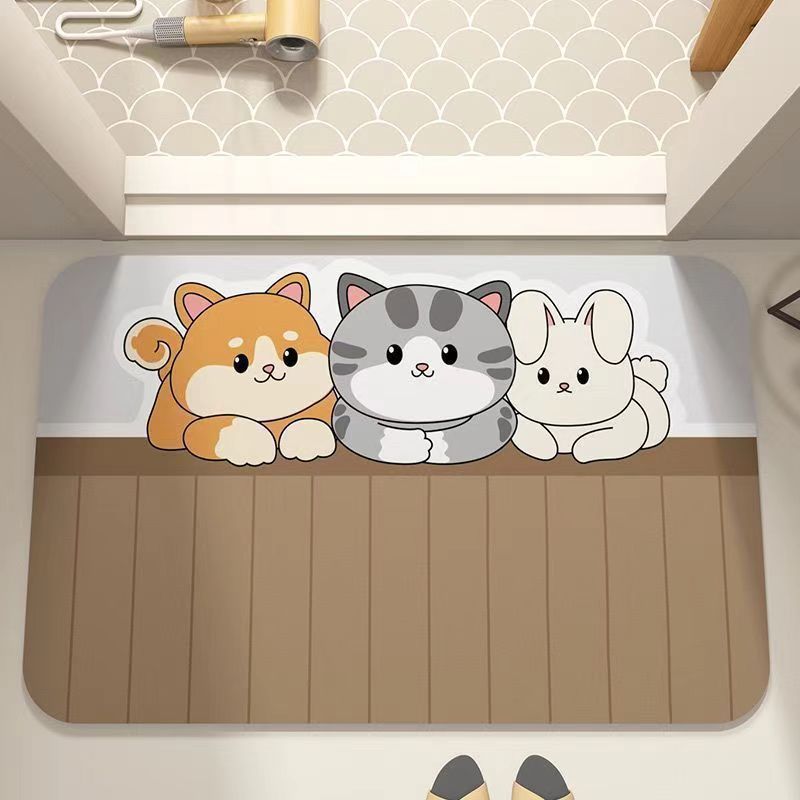 Cute Animal-Themed Floor Mat | Thrascher
