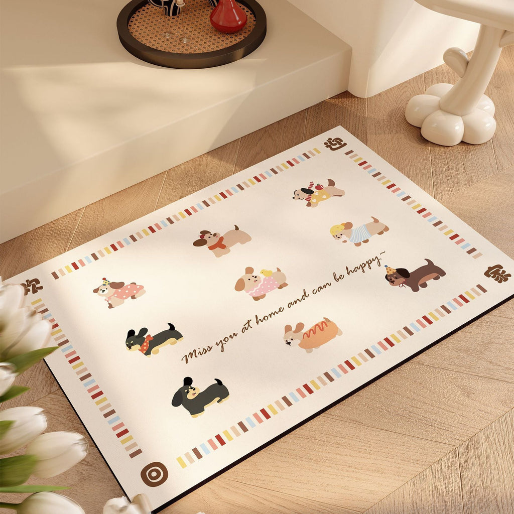 Cute Cartoon Animal Bath Mat | Thrascher