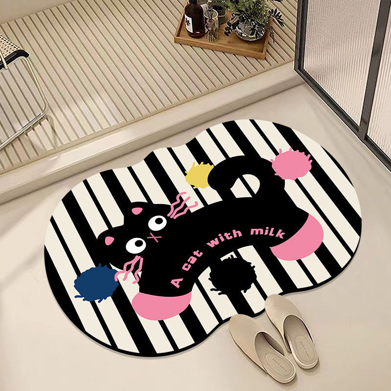 Cute Cartoon Animal Bath Mat | Thrascher