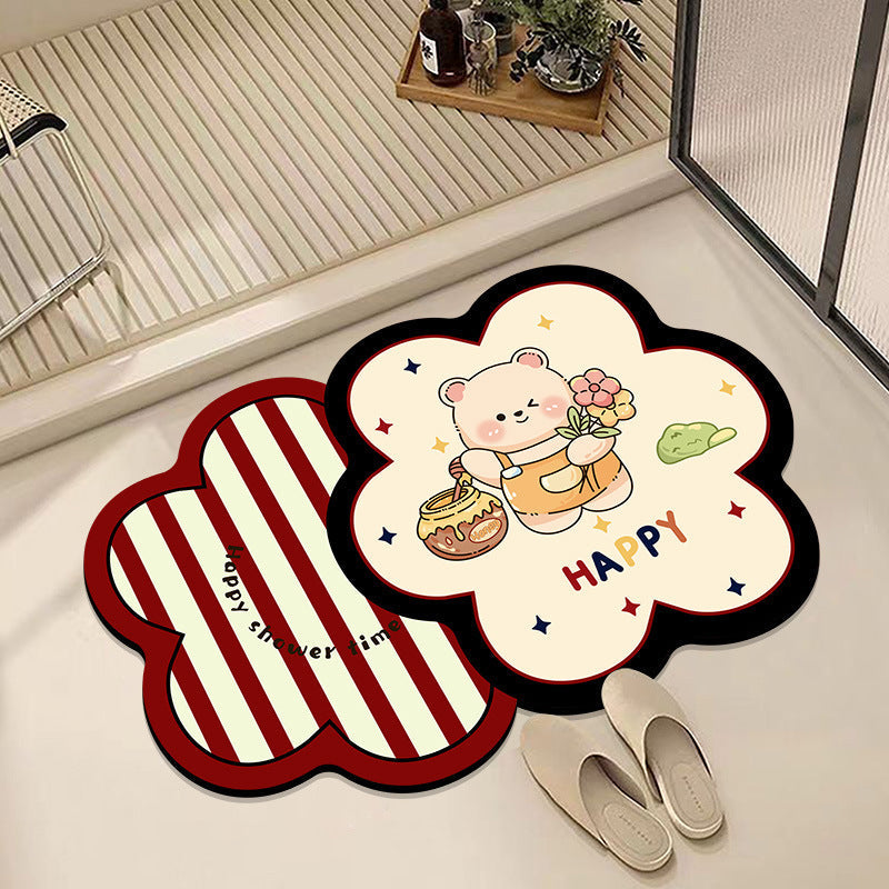 Cute Cartoon Animal Bath Mat | Thrascher
