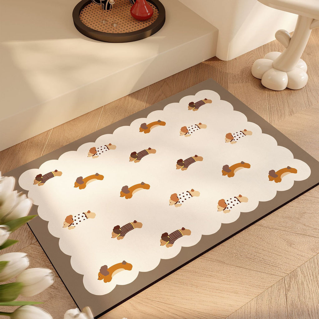 Cute Cartoon Animal Bath Mat | Thrascher
