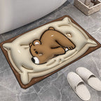 Cute Cartoon Cat Shape Bath Mat | Thrascher