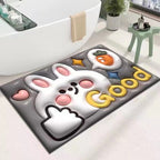 Cute Cartoon Cat Shape Bath Mat | Thrascher
