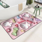 Cute Cartoon Cat Shape Bath Mat | Thrascher