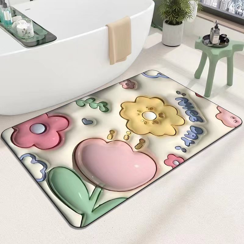 Cute Cartoon Cat Shape Bath Mat | Thrascher