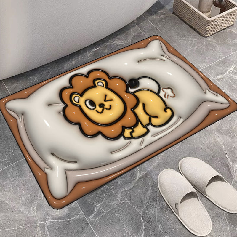 Cute Cartoon Cat Shape Bath Mat | Thrascher