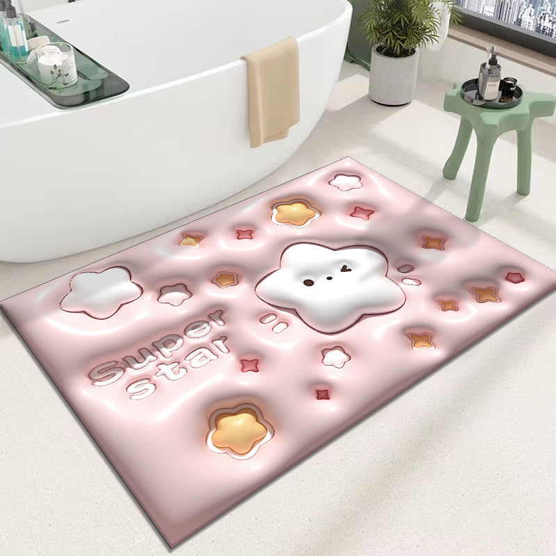 Cute Cartoon Cat Shape Bath Mat | Thrascher