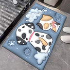 Cute Cartoon Cat Shape Bath Mat | Thrascher