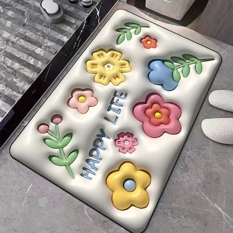 Cute Cartoon Cat Shape Bath Mat | Thrascher