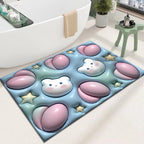 Cute Cartoon Cat Shape Bath Mat | Thrascher
