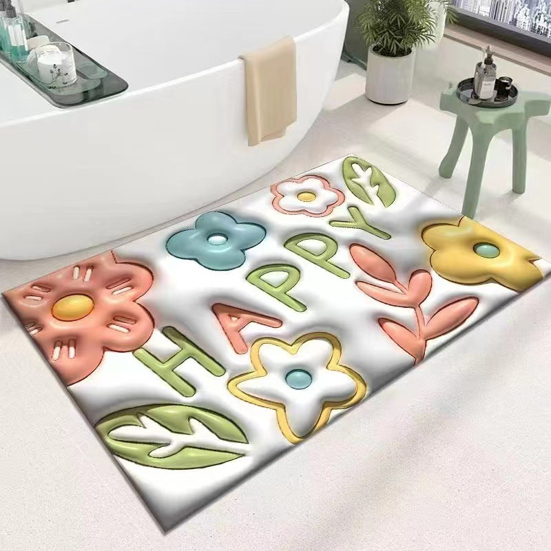 Cute Cartoon Cat Shape Bath Mat | Thrascher