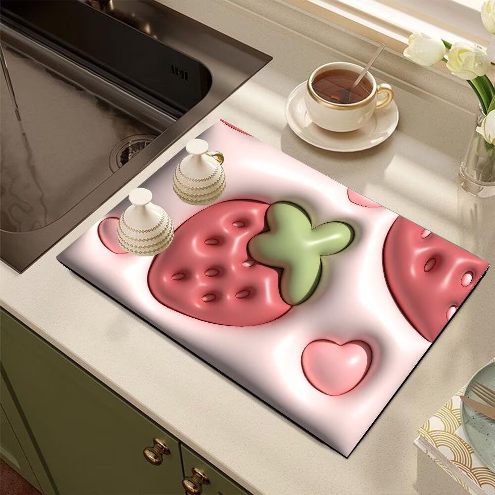 Cute Cartoon Dog-Themed Kitchen Mat | Thrascher