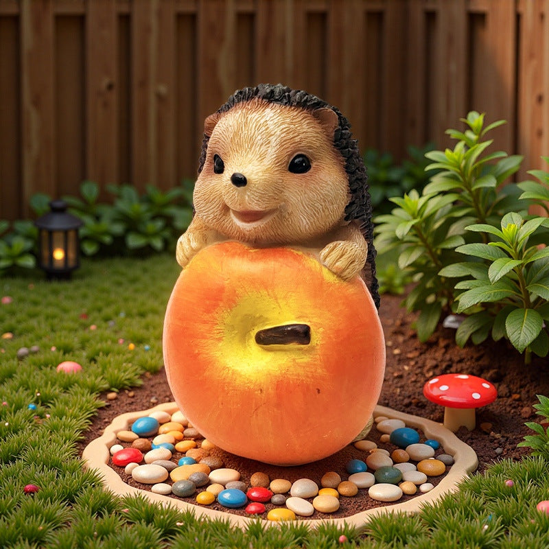 Cute Hedgehog Sculpture with Fruit | Thrascher