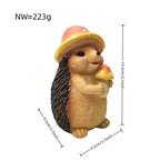 Cute Hedgehog Sculpture with Fruit | Thrascher