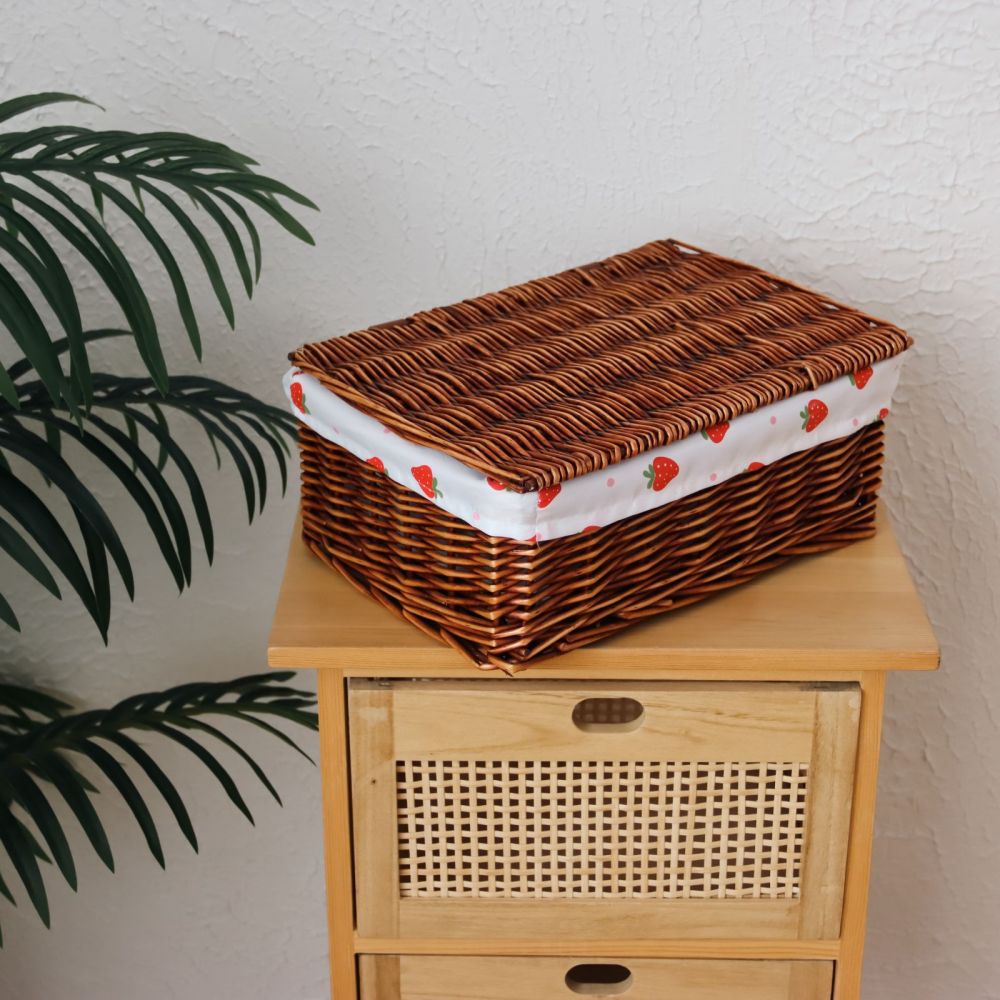 Cute Storage Basket with Strawberry Pattern | Thrascher