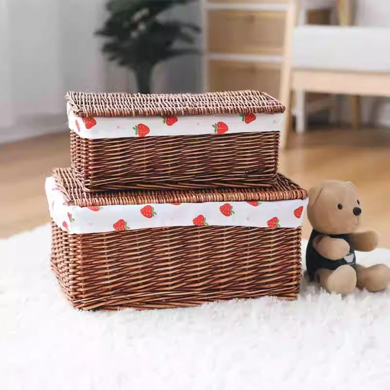 Cute Storage Basket with Strawberry Pattern | Thrascher