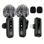 Wireless Clip Microphone with USB-C for Phones, Tablets & Cameras