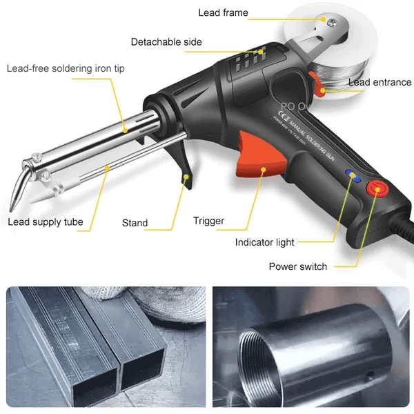 Electric Welding Tool with 4-Wire Ceramic Core, Welding and Cutting