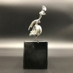Road Runner Car Hood Ornament, Chrome-Plated Lead-Free Tin, 4 x 4 Inches
