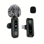 Wireless Clip Microphone with USB-C for Phones, Tablets & Cameras
