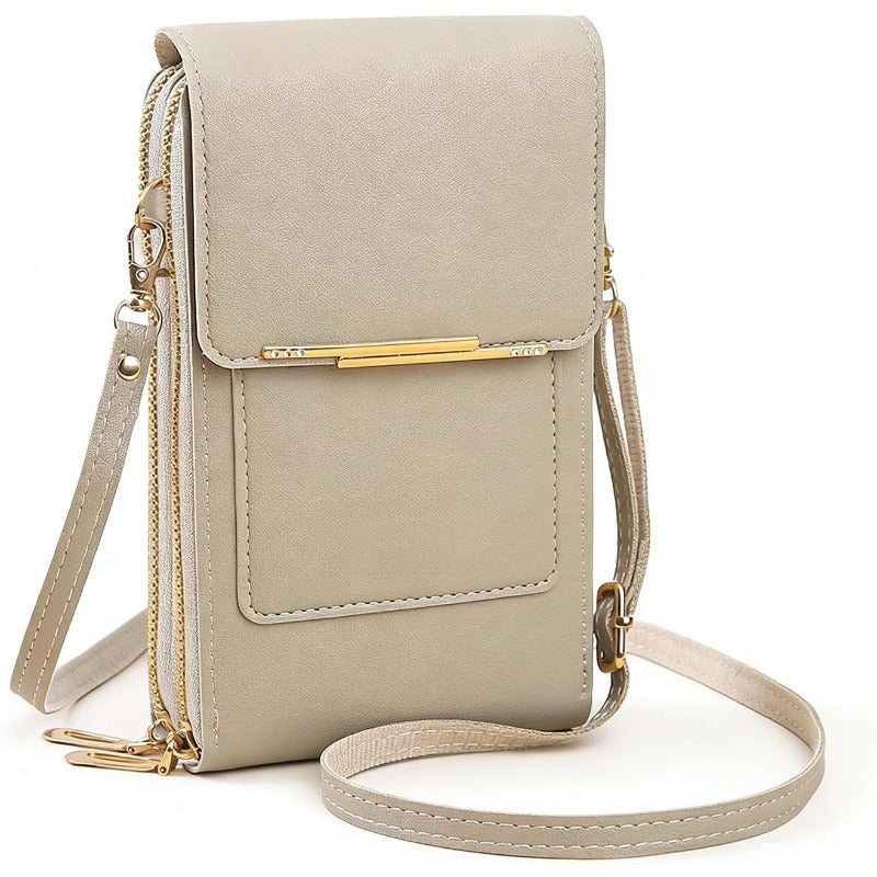RFID-Blocking Crossbody Phone Wallet Bag for Phones Up to 6.7 in