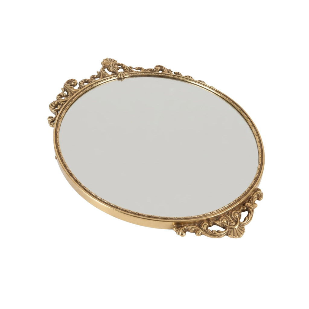 Decorated Round Wall Mirror | Thrascher