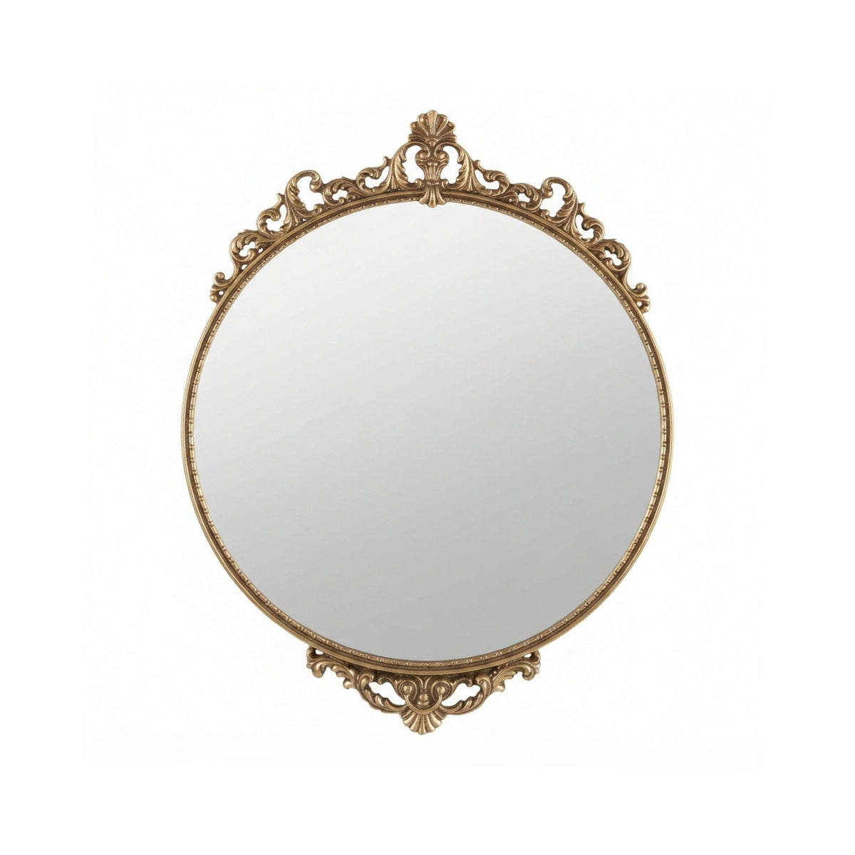 Decorated Round Wall Mirror | Thrascher