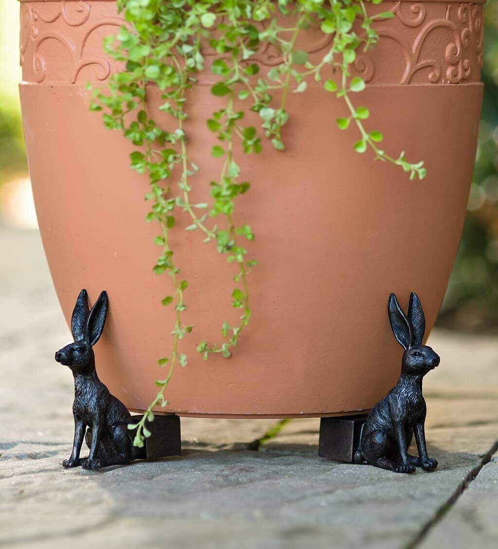 Decorative Animal Plant Pot Feet, Frost-Resistant Poly-Resin