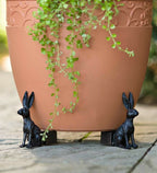 Decorative Animal Plant Pot Feet, Frost-Resistant Poly-Resin
