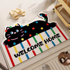 Decorative Area Rug Black | Thrascher