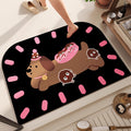 Decorative Area Rug Black | Thrascher