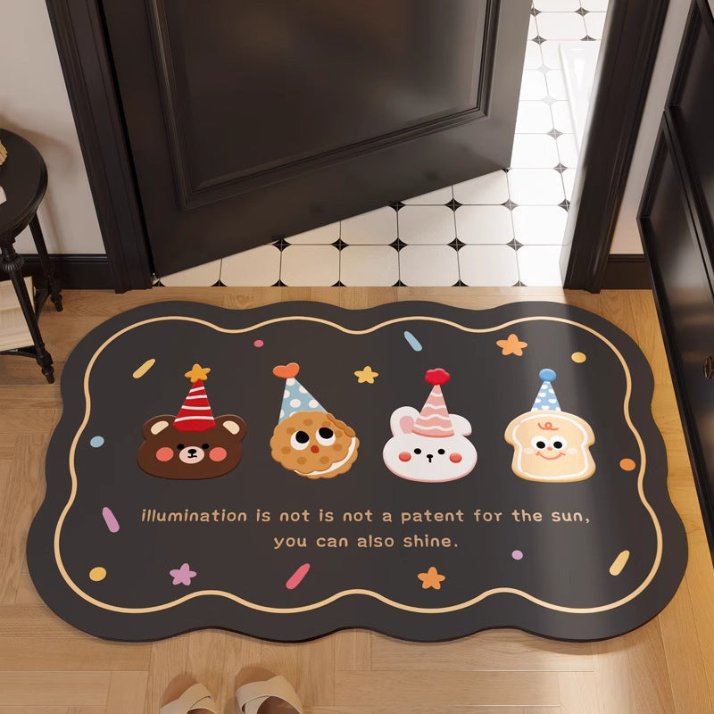 Decorative Area Rug Black | Thrascher