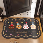 Decorative Area Rug Black | Thrascher