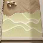 Decorative Area Rug Orange Green | Thrascher