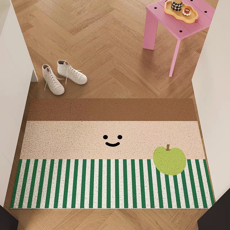 Decorative Area Rug Orange Green | Thrascher