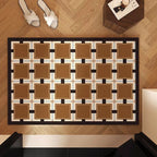 Decorative Area Rug Orange Green | Thrascher
