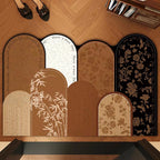 Decorative Area Rug Orange Green | Thrascher