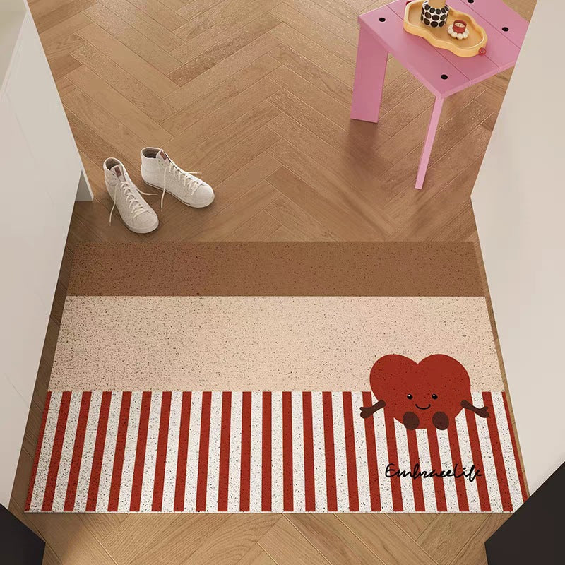 Decorative Area Rug Orange Green | Thrascher