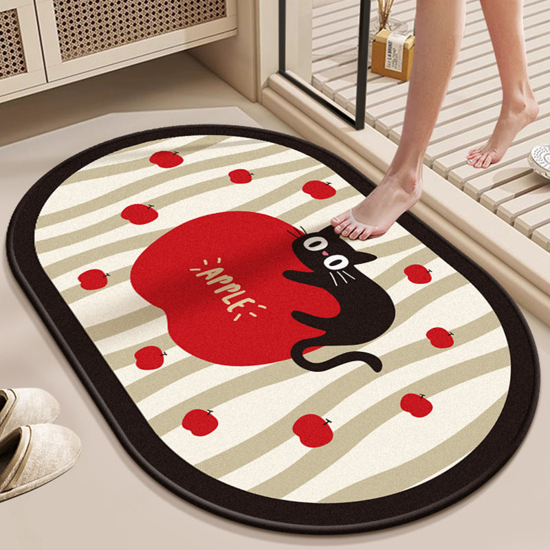 Decorative Area Rug Pink Red | Thrascher