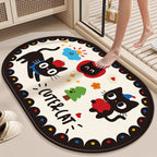 Decorative Area Rug Pink Red | Thrascher