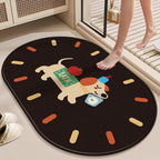 Decorative Area Rug Pink Red | Thrascher
