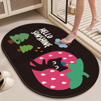 Decorative Area Rug Pink Red | Thrascher