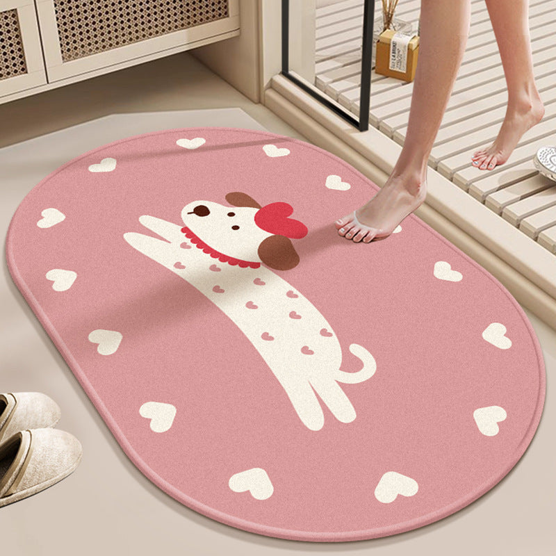 Decorative Area Rug Pink Red | Thrascher