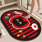 Decorative Area Rug Pink Red | Thrascher