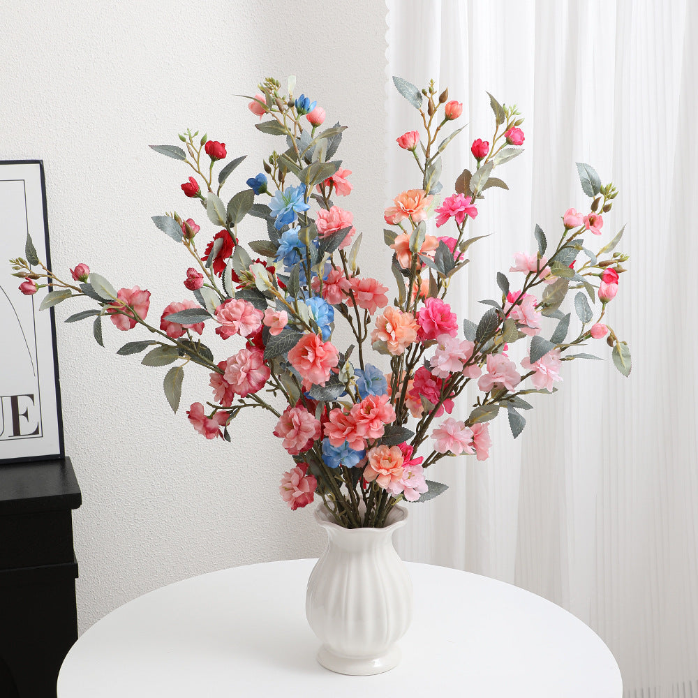 Decorative Artificial Flower Bouquet Red Pink | Thrascher