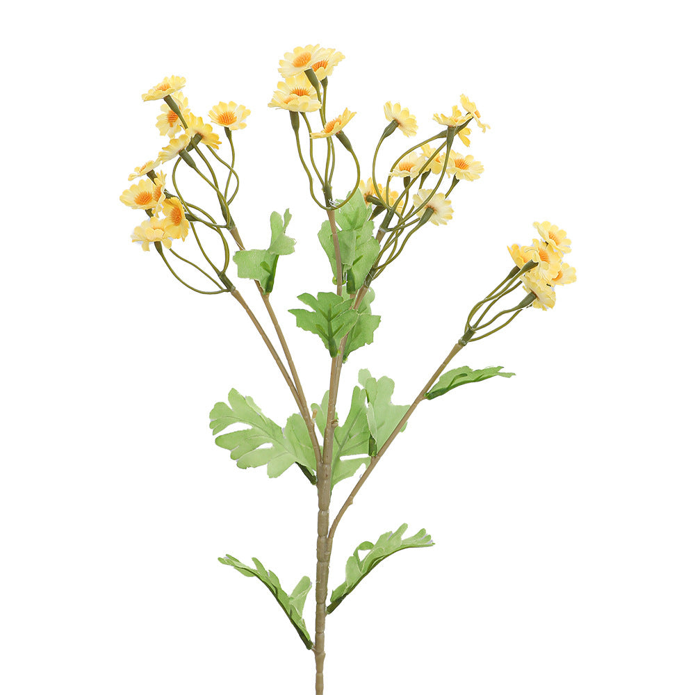 Decorative Artificial Flower Bouquet White Yellow | Thrascher